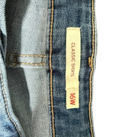 Levi's Light Blue Jean Shorts 16 W - Picture 10 of 10